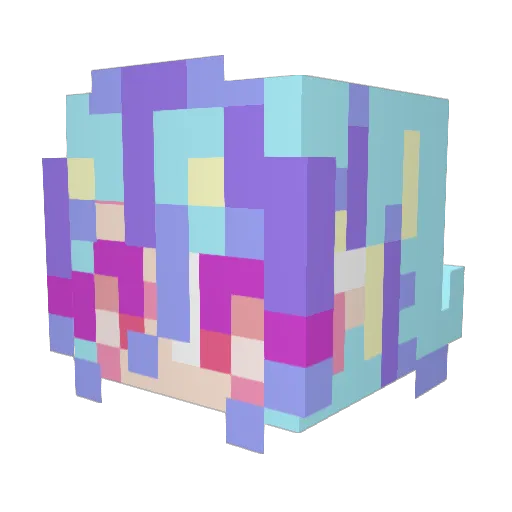 dantheman7124 Minecraft avatar head, 3D render