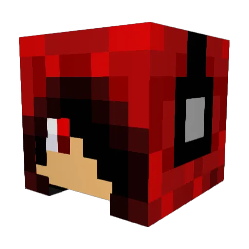 danthewildman Minecraft avatar head, 3D render