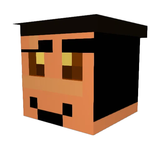 dantmont Minecraft avatar head, 3D render