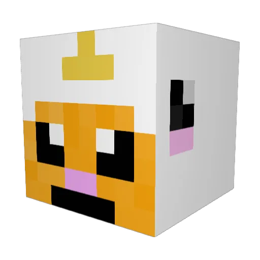 dantusdominus Minecraft avatar head, 3D render