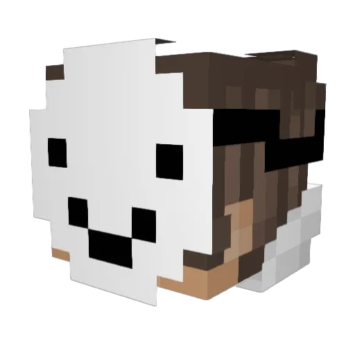 danu0520 Minecraft avatar head, 3D render