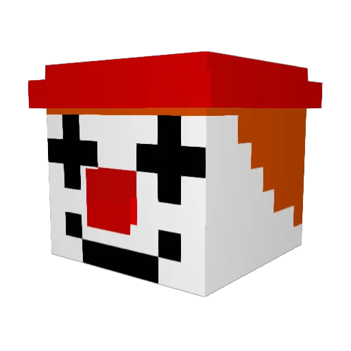 danu1988 Minecraft avatar head, 3D render