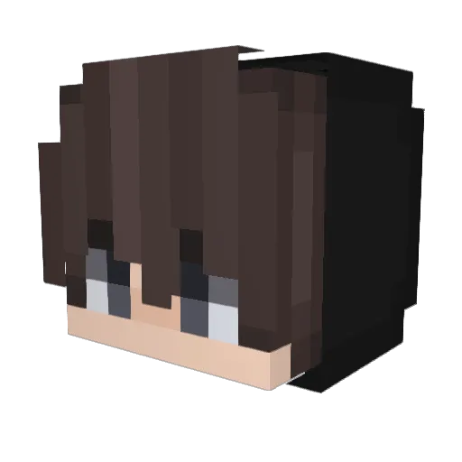 danwowoo Minecraft avatar head, 3D render