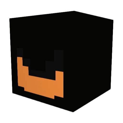 danwuu Minecraft avatar head, 3D render