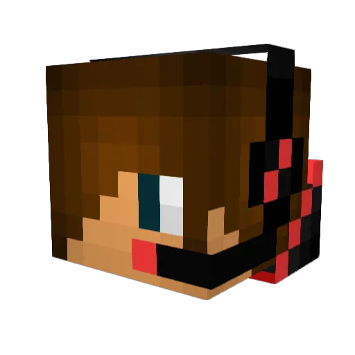 danyk_D Minecraft avatar head, 3D render