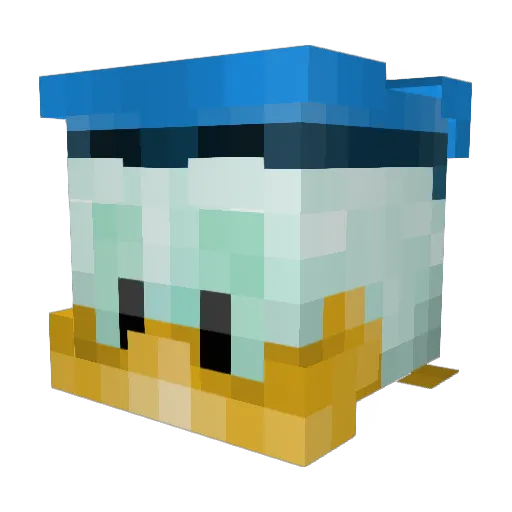 danytop10 Minecraft avatar head, 3D render