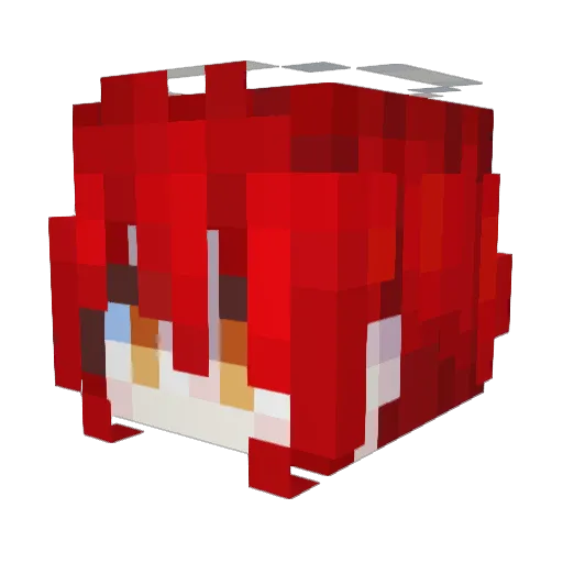daokami Minecraft avatar head, 3D render