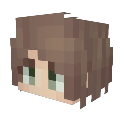 daoqi Minecraft avatar head, 3D render