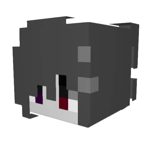 daphirium Minecraft avatar head, 3D render
