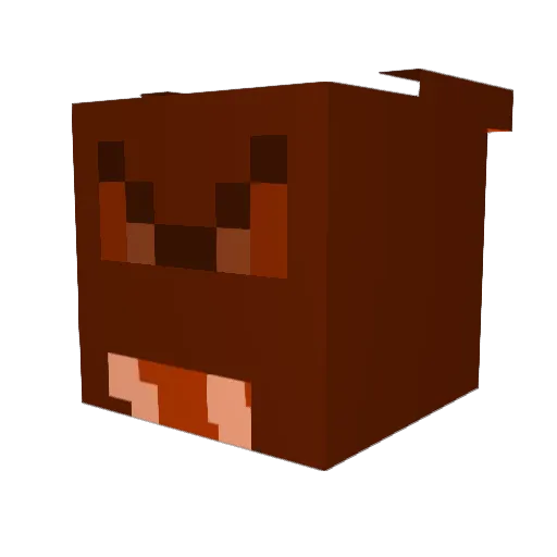 daphne5 Minecraft avatar head, 3D render