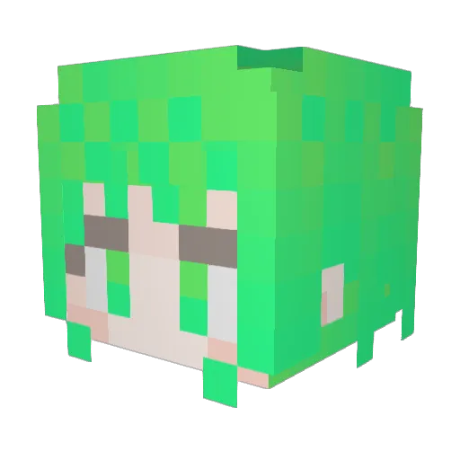 daphne_87 Minecraft avatar head, 3D render
