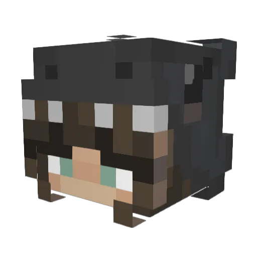 daphnejensen Minecraft avatar head, 3D render