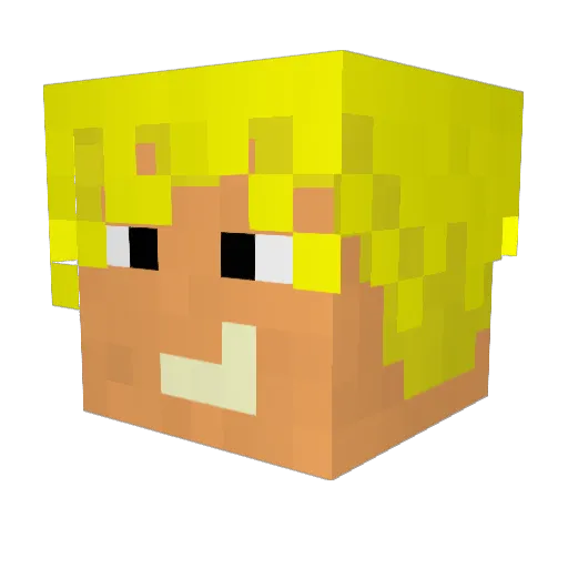 daphooph Minecraft avatar head, 3D render