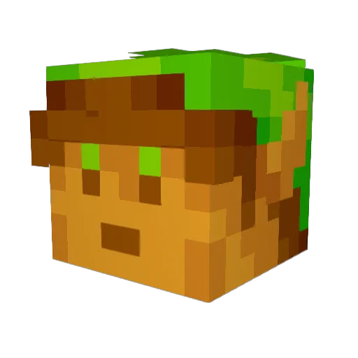 daphpilled Minecraft avatar head, 3D render