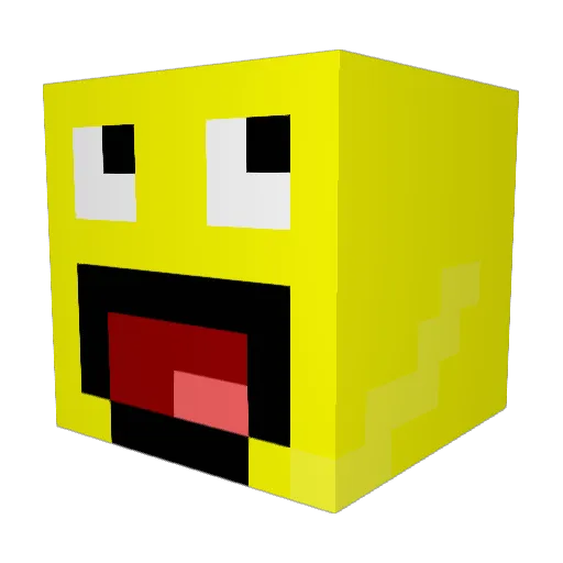 dapistole Minecraft avatar head, 3D render