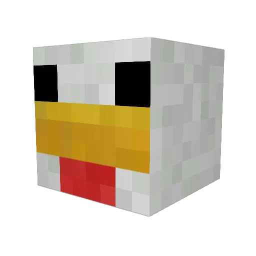 dapper_wings Minecraft avatar head, 3D render