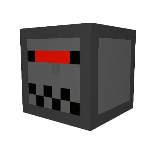 dapperdanman Minecraft avatar head, 3D render