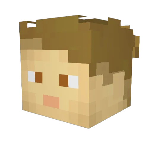 dapperzoetrope Minecraft avatar head, 3D render