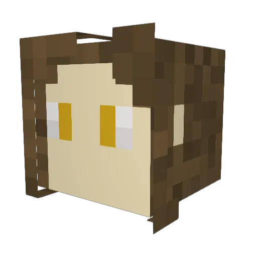 dappledsunlight_ Minecraft avatar head, 3D render