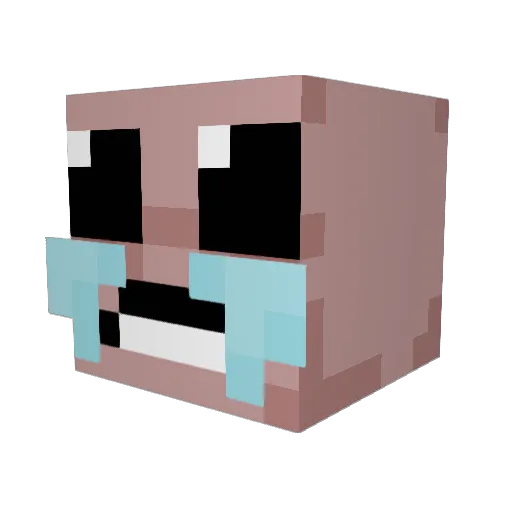 dappro98 Minecraft avatar head, 3D render