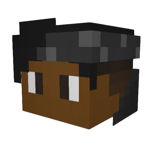 daqshy Minecraft avatar head, 3D render