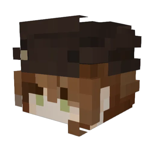 dar0o0rab Minecraft avatar head, 3D render