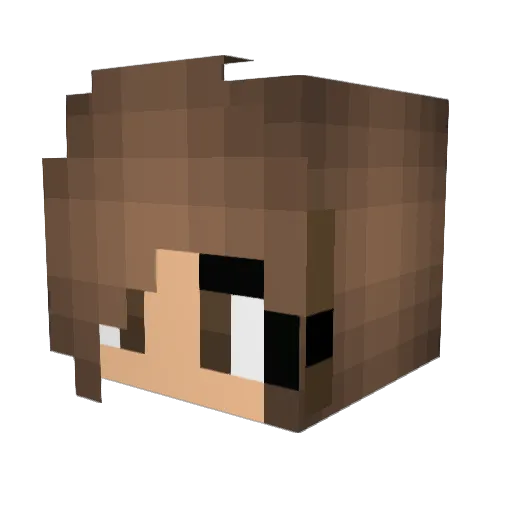 dar5k Minecraft avatar head, 3D render