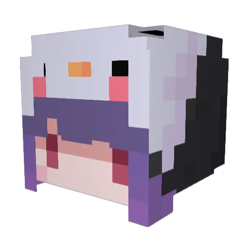 dar_ling030 Minecraft avatar head, 3D render