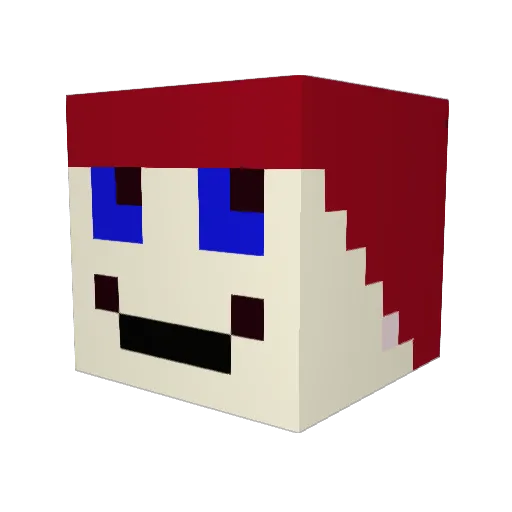 daraghroche Minecraft avatar head, 3D render