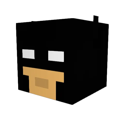 darakiely Minecraft avatar head, 3D render