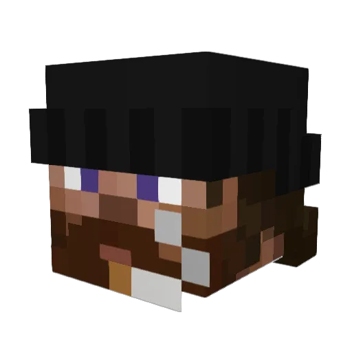 daraman Minecraft avatar head, 3D render