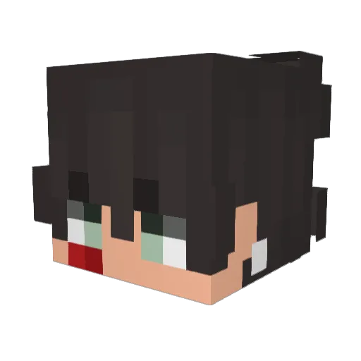 darax05 Minecraft avatar head, 3D render