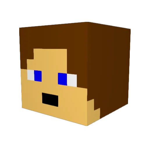 darb0lp Minecraft avatar head, 3D render