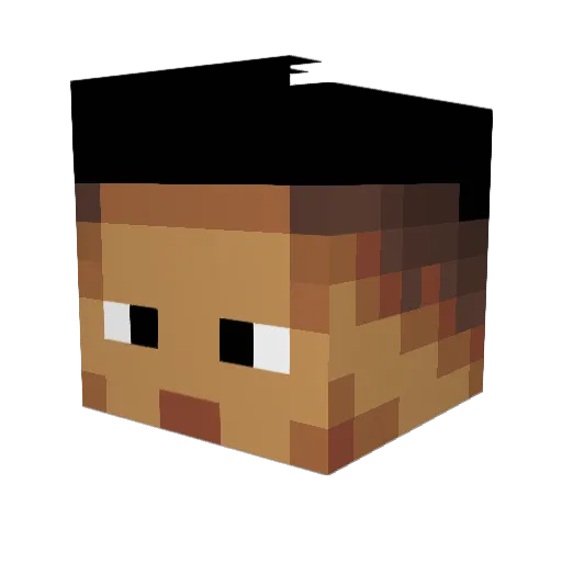 darb200921 Minecraft avatar head, 3D render