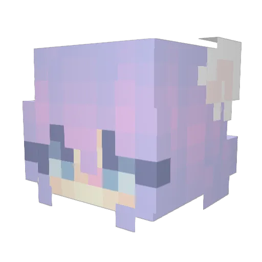 darbito Minecraft avatar head, 3D render