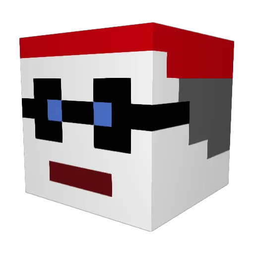 darbrook Minecraft avatar head, 3D render