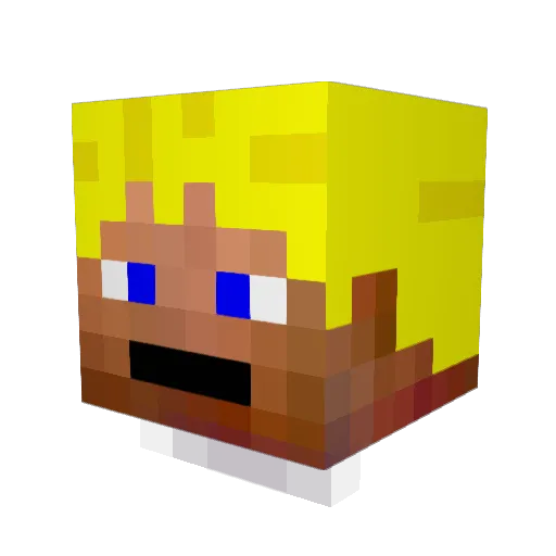 darby12651 Minecraft avatar head, 3D render