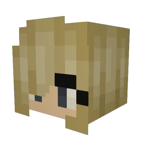 darcey_bananas Minecraft avatar head, 3D render
