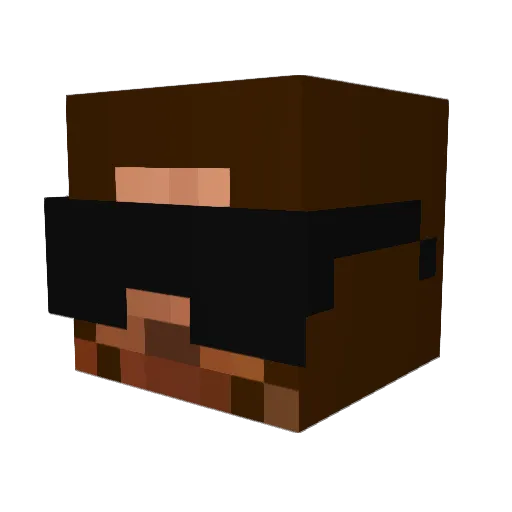 darck45 Minecraft avatar head, 3D render