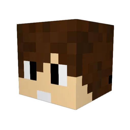 darck_laz Minecraft avatar head, 3D render