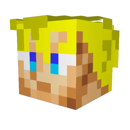 darckman2 Minecraft avatar head, 3D render
