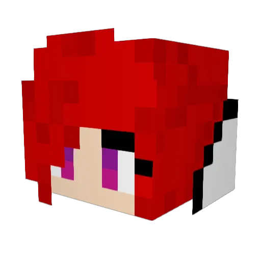 darcyeggins30 Minecraft avatar head, 3D render