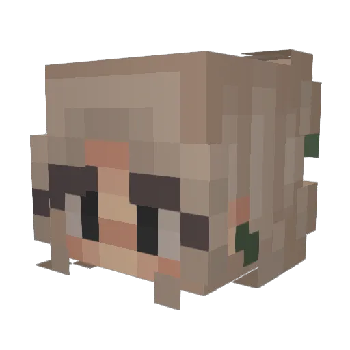 darcymay Minecraft avatar head, 3D render