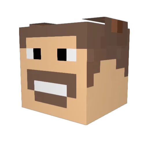 dardanr Minecraft avatar head, 3D render