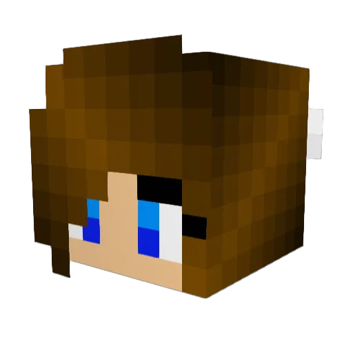 darebear12 Minecraft avatar head, 3D render