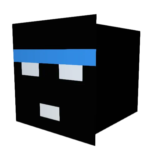 daredod Minecraft avatar head, 3D render