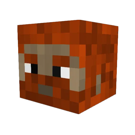 darehmaster Minecraft avatar head, 3D render