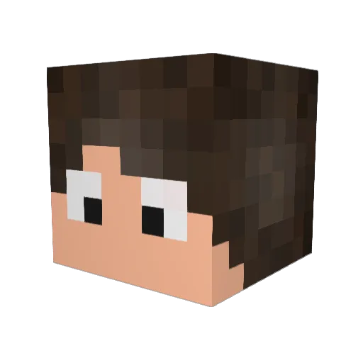 darepan Minecraft avatar head, 3D render