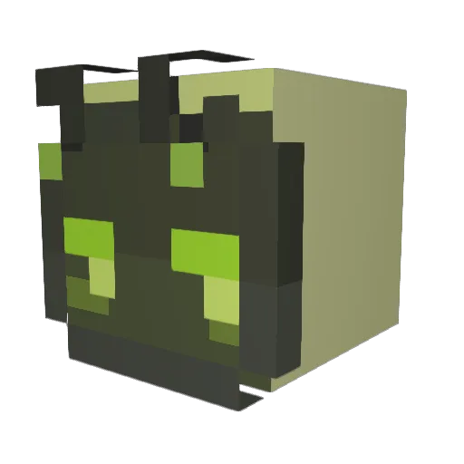 darestdevils Minecraft avatar head, 3D render