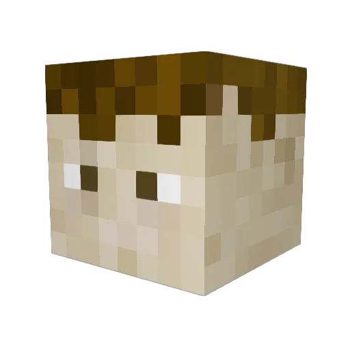 darex7830 Minecraft avatar head, 3D render